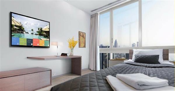 Smart tivi làm nên sự khác biệt cho hotel: Cách chọn kích thước màn hình tối ưu