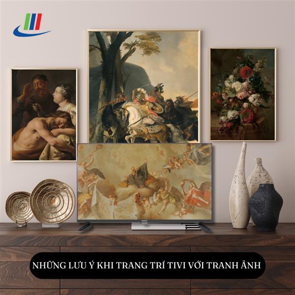 Những lưu ý khi trang trí tivi với tranh ảnh 