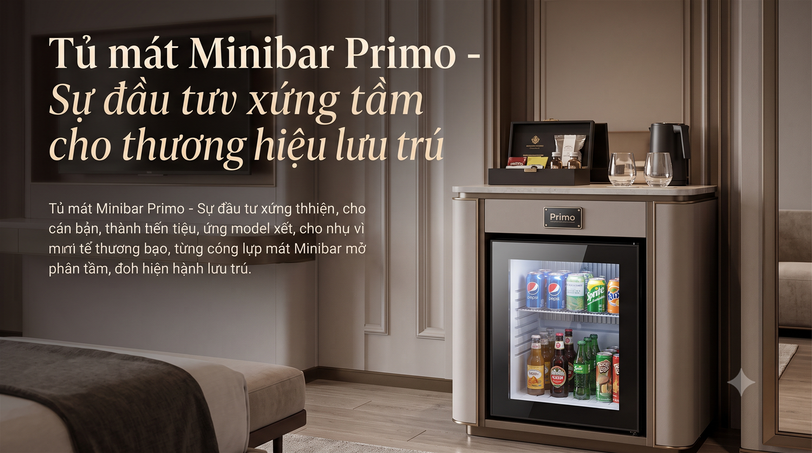 So sánh Minibar Primo và tủ lạnh mini thông thường: Lựa chọn nào tối ưu cho khách sạn?